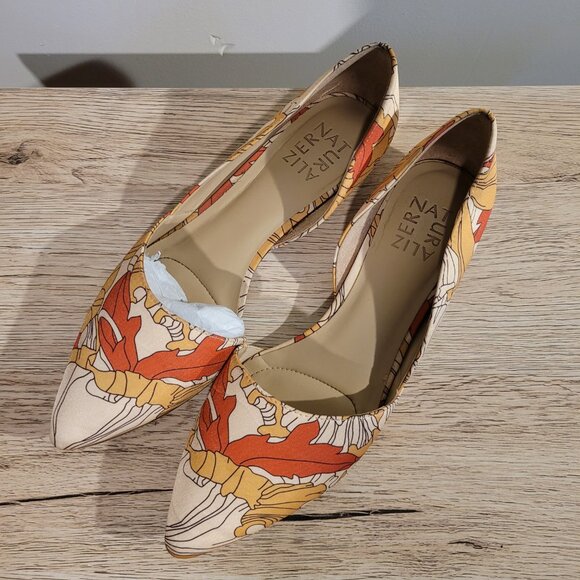 Naturalizer Colorful Print Point Toe Flats SZ 7 - Picture 2 of 4